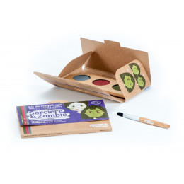 Kit de maquillage Bio 3 couleurs Sorcière et Zombie **