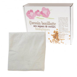 Coussin bouillotte noyaux de cerises BIO