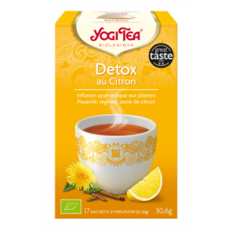 Infusion Détox au citron 17 sachets - Yogi Tea 