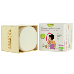Kit Eco Belle Bois 20 carrés démaquillants lavables - Eucalyptus biface