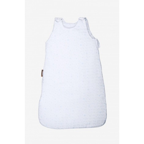 Gigoteuse hiver en mousseline - blanc étoilé bleu TOG 2.5 Gigoteuse hiver en mousseline - blanc étoilé bleu TOG 2.5