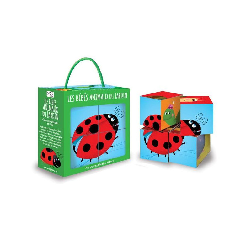 Cubes Empilables Les Bebes Animaux Du Jardin A Partir De 2 Ans