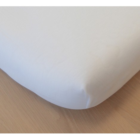 Drap Housse en Coton Bio - Pour lit double - blanc Drap Housse en Coton Bio - Pour lit double - blanc