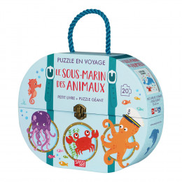 Puzzle géant Le sous-marin des animaux 20 pièces - à partir de 3 ans