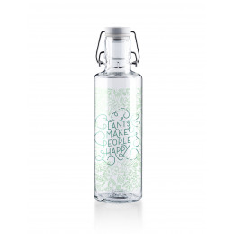 Bouteille en verre 600 ml - Plants make people happy