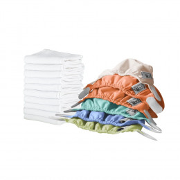 Kit de couches lavables pour nouveaux nés Pop In - Bambou