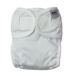 Culotte de protection pour couche lavable - 3,5 à 20 kg - Lot de 2 - Blanc