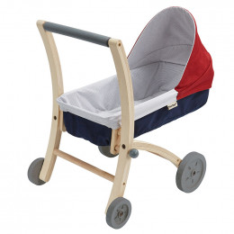 Poussette en bois pour poupée - à partir de 2 ans