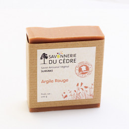 Savon surgras - Argile rouge - 100 g