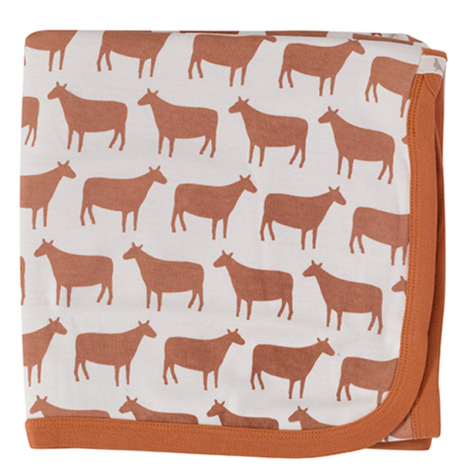 Couverture coton bio - Mouton sienna