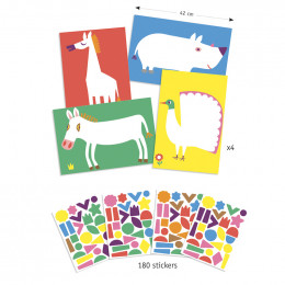 Stickers pour les petits - Les grands animaux