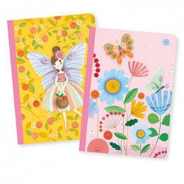 Set de 2 petits carnets - Rose