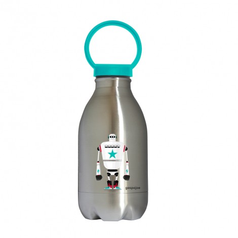 Gourde enfant Loopy Inox - Robot - 450 ml Gourde enfant Loopy Inox - Robot - 450 ml