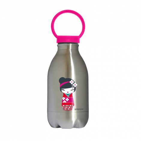 Gourde enfant Loopy Inox - Kokeshi - 450 ml