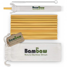 Pailles en bambou 14 cm Lot de 12 - Bambaw