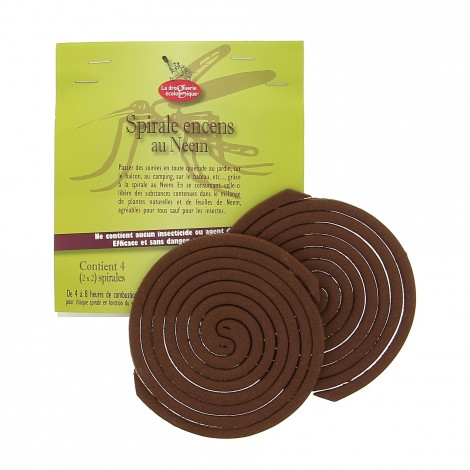 Spirale Répulsive écologique au Neem  - Lot de 4