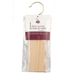 1 grande plaquette en cèdre à suspendre