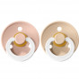 Set de 2 tétines BIBS phosphorescentes - vanilla & blush