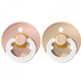 Set de 2 tétines BIBS phosphorescentes - vanilla & blush
