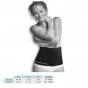 Ceinture de maintien abdominale en coton BIO - Noir