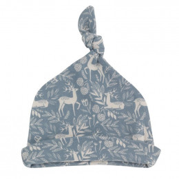 Bonnet en coton BIO - Cerf bleu