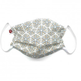 Masque buccal avec pince nez pour adulte - Tripoli Grey