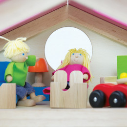 Chambre en bois pour poupées enfants - à partir de 3 ans