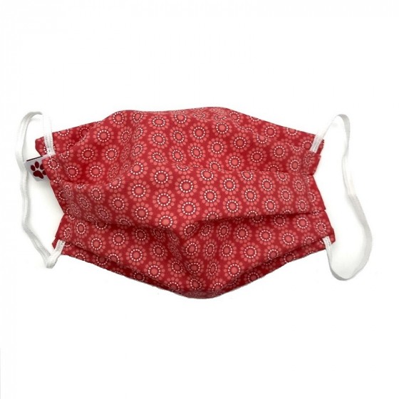 Masque buccal avec pince nez pour adulte - Orebro red Masque buccal avec pince nez pour adulte - Orebro red