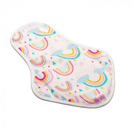 Serviette hygiènique lavable Ultra - Absorbant gris - Arc en ciel Serviette hygiènique lavable Ultra - Absorbant gris - Arc en ciel