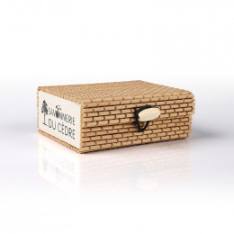 Boîte à savon en bambou - Naturel foncé