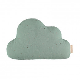 Coussin Nuage - Toffee sweet dots & Eden green