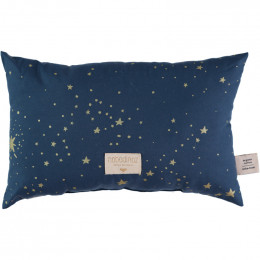 Petit coussin Laurel - Gold stella & Night blue