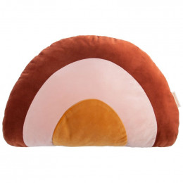 Coussin Rainbow velvet - Wild brown