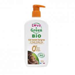 Gel lavant surgras BIO Peaux sensibles et sèches 500 ml - Love & Green