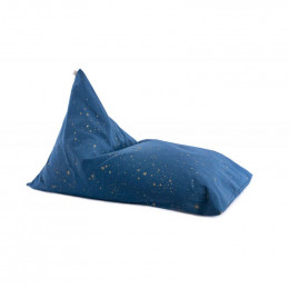 Pouf Essaouira - Gold Stella & Night Blue