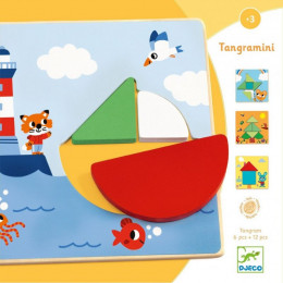 Jeu éducatif en bois - Tangramini