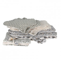 7 serviettes hygièniques lavables + pochette - Clair