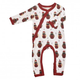 Pyjama kimono en coton BIO - Marins Rouge