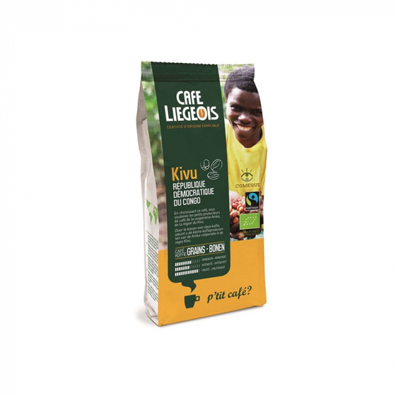Café Bio et Fair Trade - Kivu en grains - 250 g
