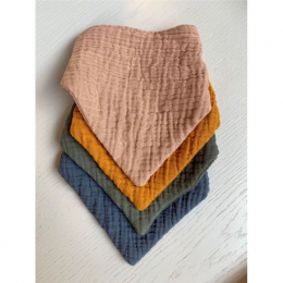 Set de 2 bavoirs Andrea Mustard