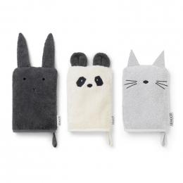 Set de 3 gants de toilette Sylvester Classic