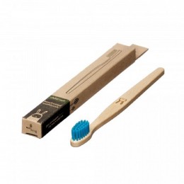 Brosse à dent en bois Enfant - Lapin - Turquoise