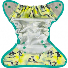 Culotte de protection pour couches lavables - Taille unique pression - Lémur