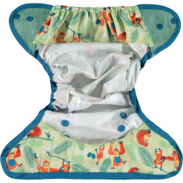 Culotte de protection pour couches lavables - Taille unique pression - Ourang Outan