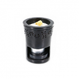 Diffuseur photophore brûle parfum - Geofleur noir