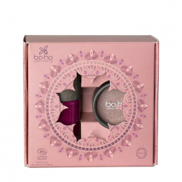 Coffret cadeau - vernis fuchsia et ombre à paumpières pink glow