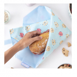 Pochette sandwich lavable et réutilisable Boc'n'Roll - Pâtisseries et pommes