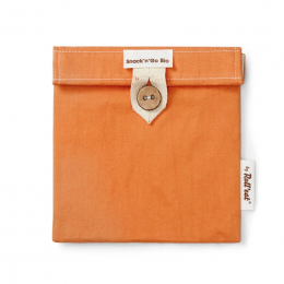 Pochette casse-croûtes lavable et réutilisable Snack'n'Go BIO - Orange