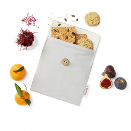 Pochette casse-croûtes lavable et réutilisable Snack'n'Go - Gris