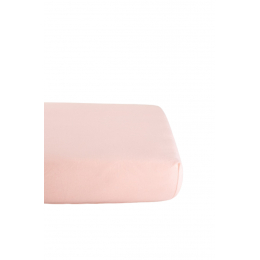 Drap Housse en Coton Bio pour lit bébé - 60x120 cm - Rose pâle